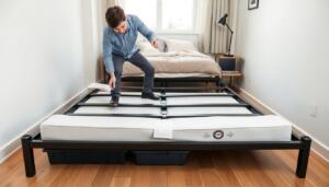 metal twin bed frame